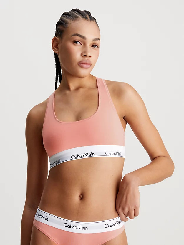 Top algodón transpirable sin aros ni relleno Modern Cotton Calvin Klein