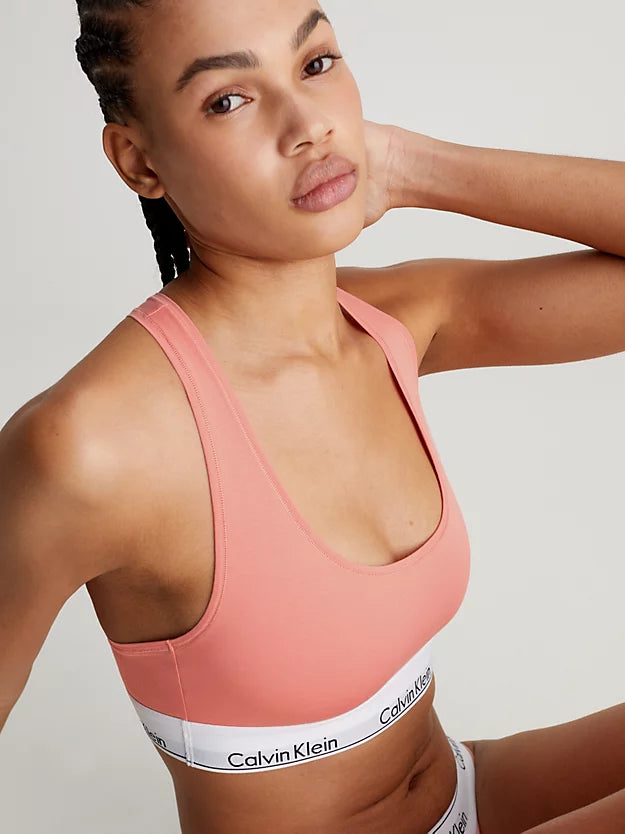 Top algodón transpirable sin aros ni relleno Modern Cotton Calvin Klein