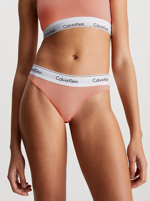 Tanga algodón sin costuras Modern Cotton Calvin Klein
