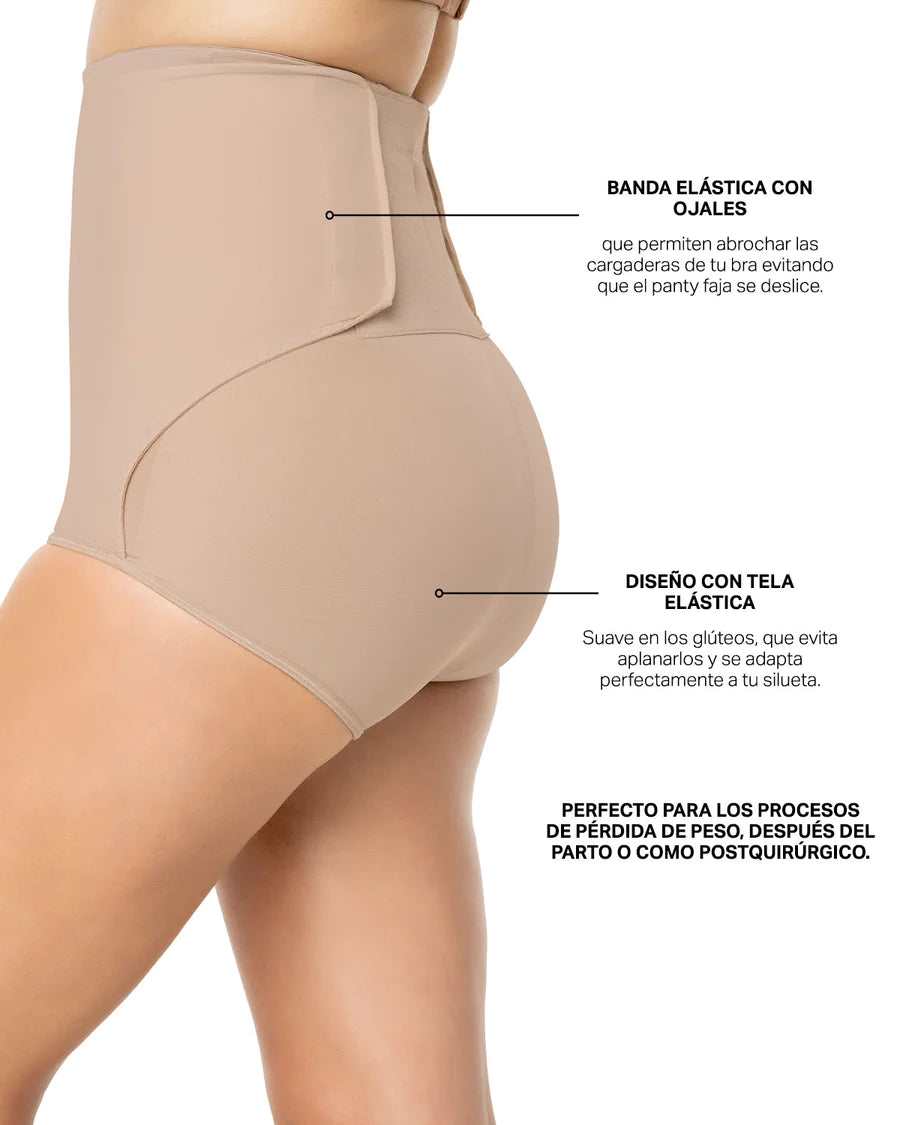Faja braga de talle alto post parto de Leonisa
