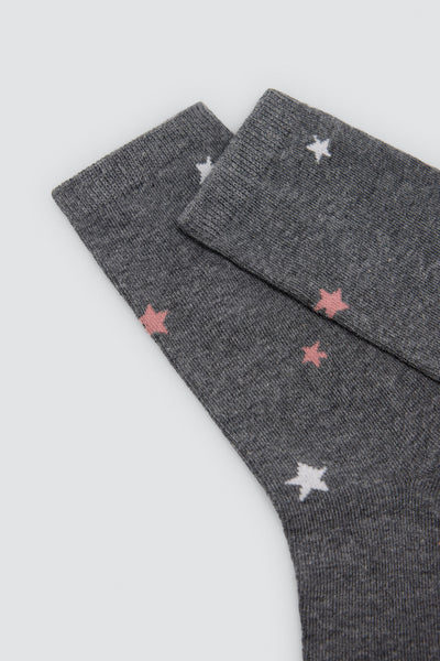 Pack 3 calcetines algodón mujer estampados YSABEL MORA