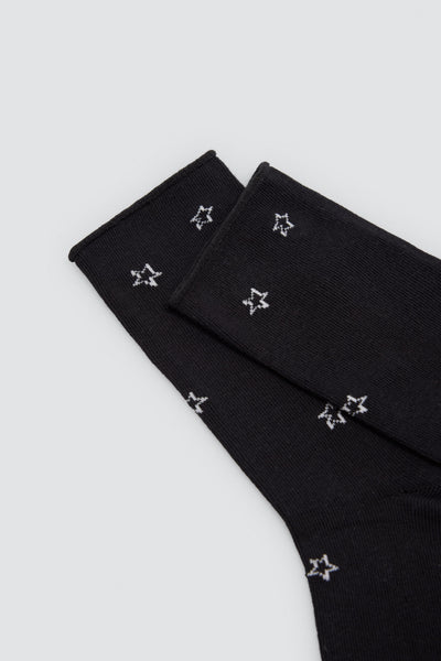 Pack 3 Calcetines algodón mujer SIN PUÑO estampado YSABEL MORA