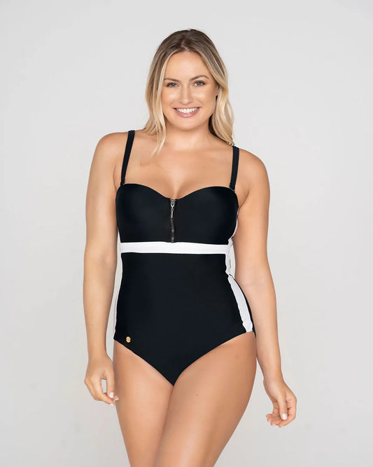 Bañador  REDUCTOR bandeau cremallera y push up LEONISA