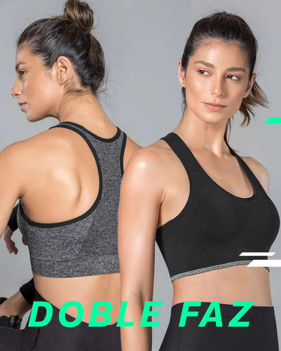 Top deportivo sin costuras doble cara reversible Leonisa