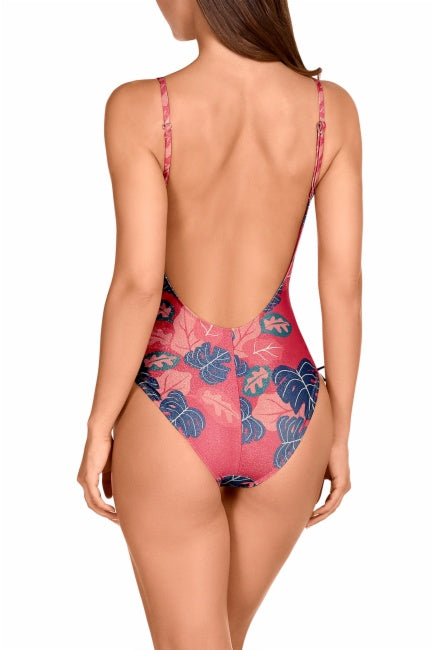 Bañador sin aros estampado lurex colección Pasarela 026 Dolores Cortés