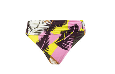 Bikini con aros y copa C estampado hojas Dolores Cortés