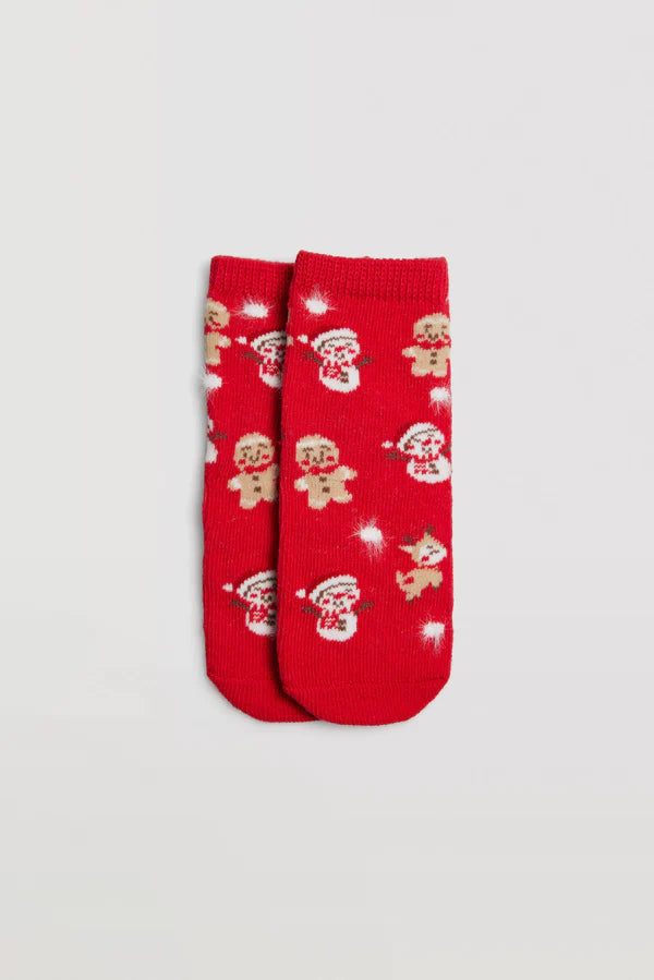 Pack 2 calcetines bebé Navidad YSABEL MORA