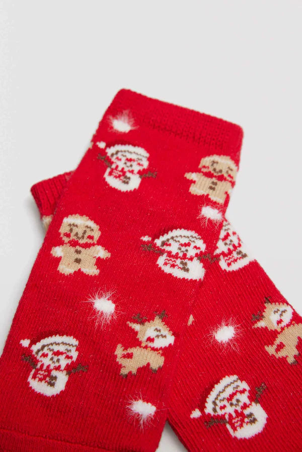 calcetines de navidad para bebé ysabel mora