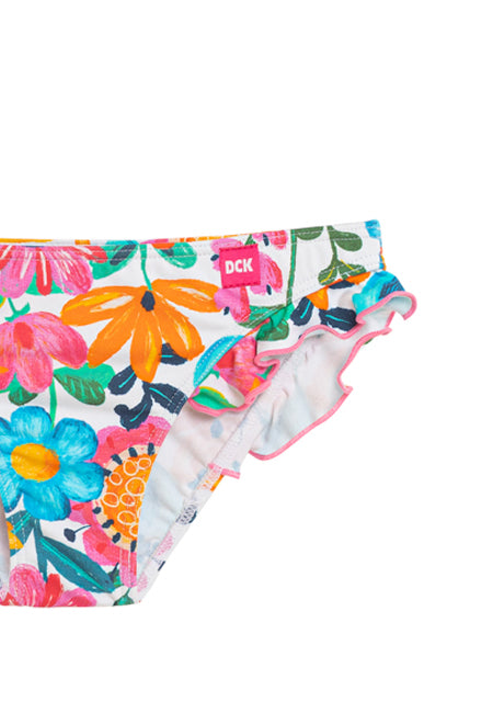 Bikini niña estampado volantes Dolores Cortés Kids