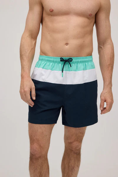 Bañador hombre secado rápido estampado color block YSABEL MORA