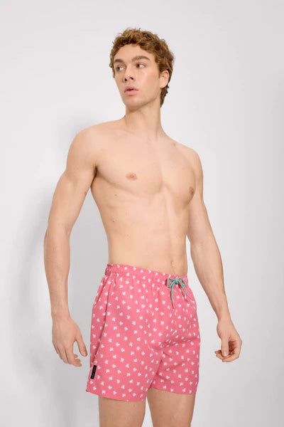 Bañador medio estampado pulpos rosa YSABEL MORA