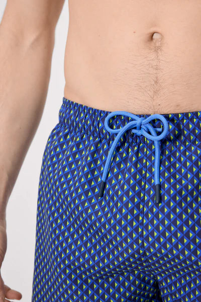 Bañador medio estampado étnico marino YSABEL MORA