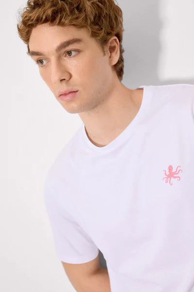 Camiseta manga corta básica Let me sea blanco YSABEL MORA