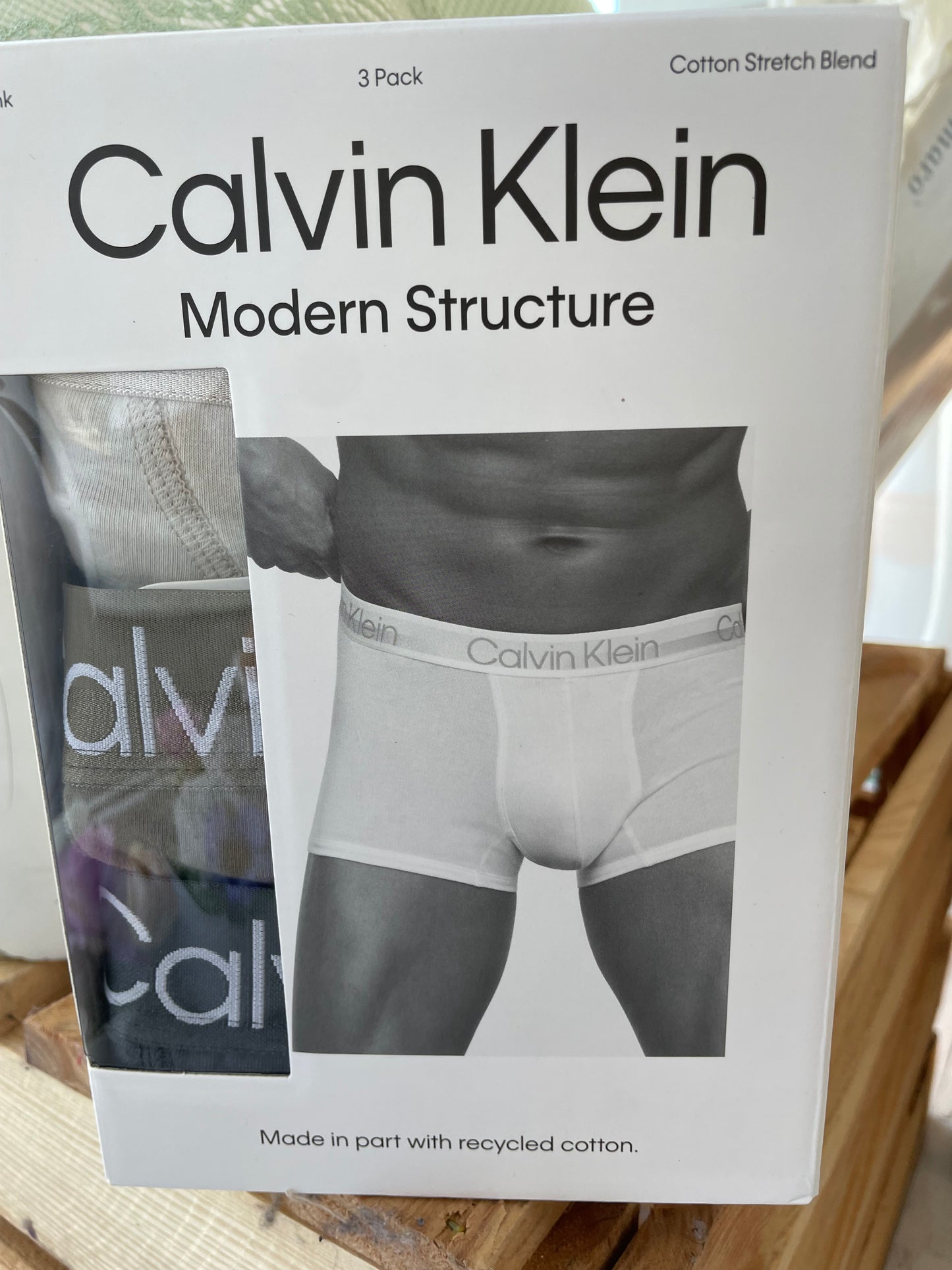 Pack 3 Boxer Cotton Stretch Blend Modern Structure CALVIN KLEIN