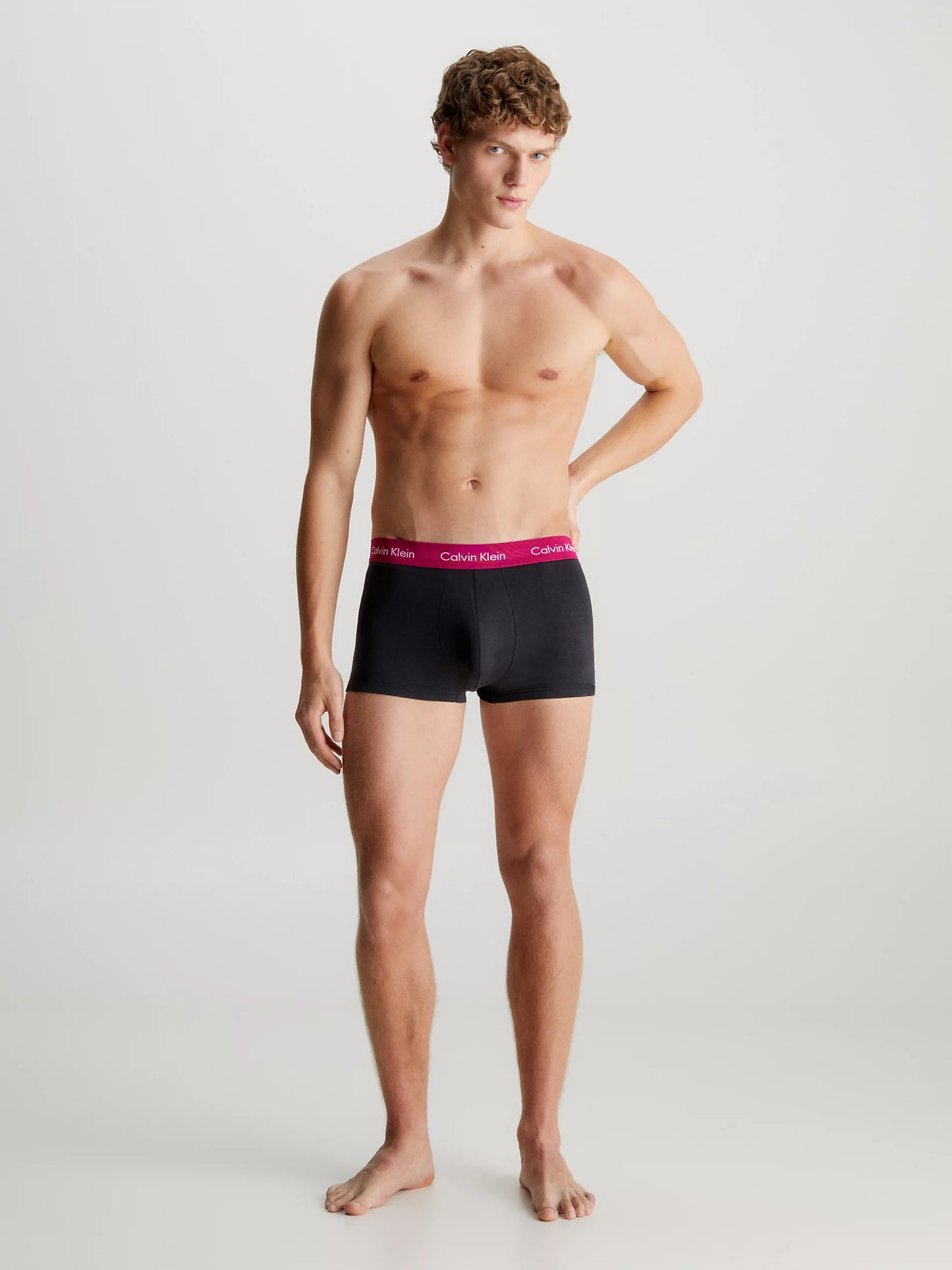Pack 3 Boxer Cotton Stretch negros-elástico color CALVIN KLEIN