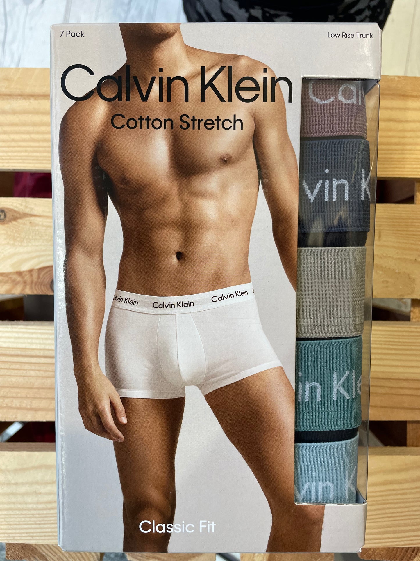 Pack 7 Boxers Cotton Stretch tiro bajo CALVIN KLEIN