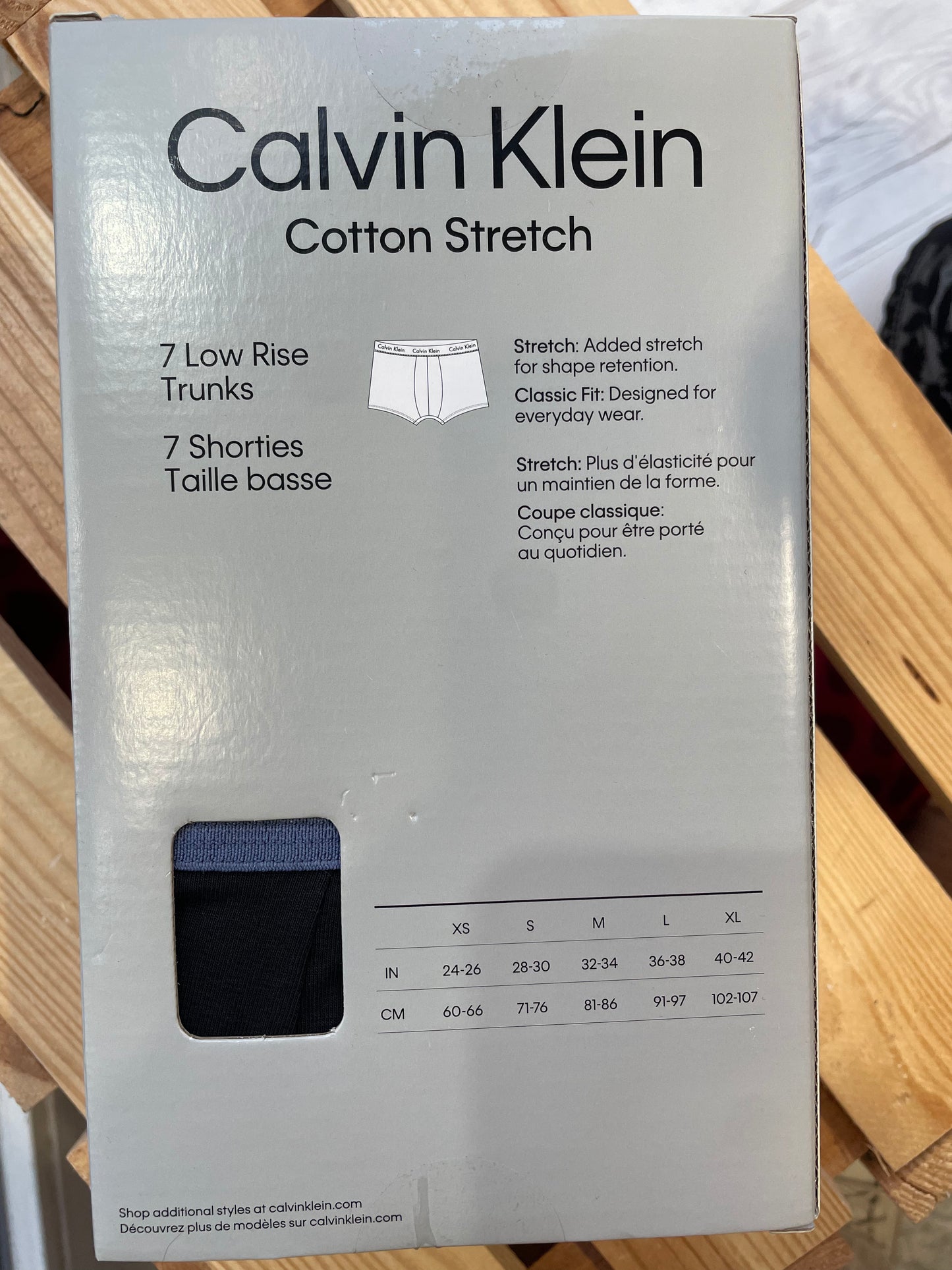 Pack 7 Boxers Cotton Stretch tiro bajo CALVIN KLEIN