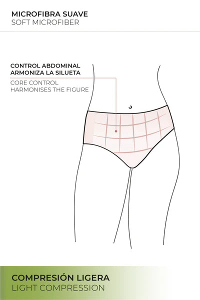 Braga REDUCTORA de talle alto encaje sin costuras Ysabel Mora