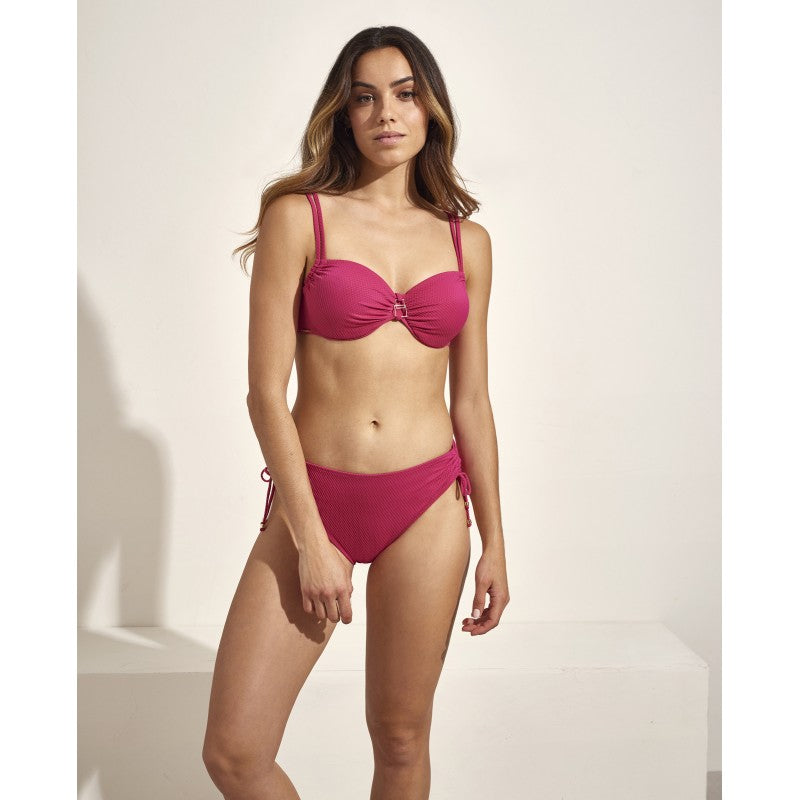 Sujetador bikini reductor con aro COMBINABLE tejido con textura SELMARK Copas D-E