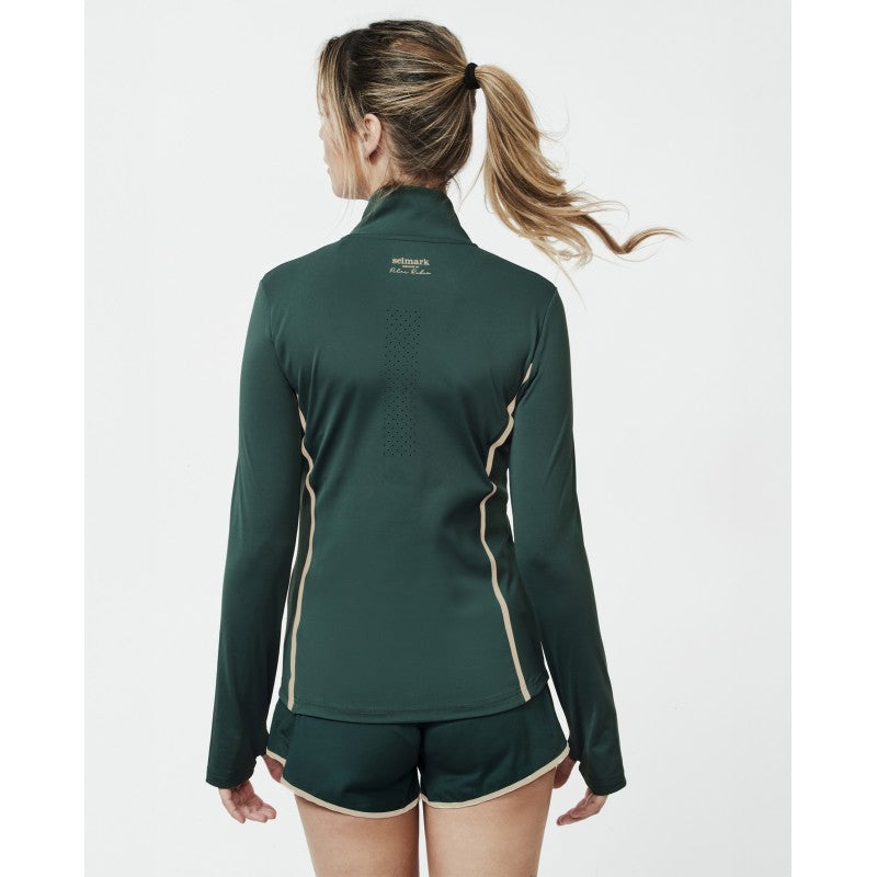 Chaqueta deportiva verde colección Pilar Rubio para Selmark