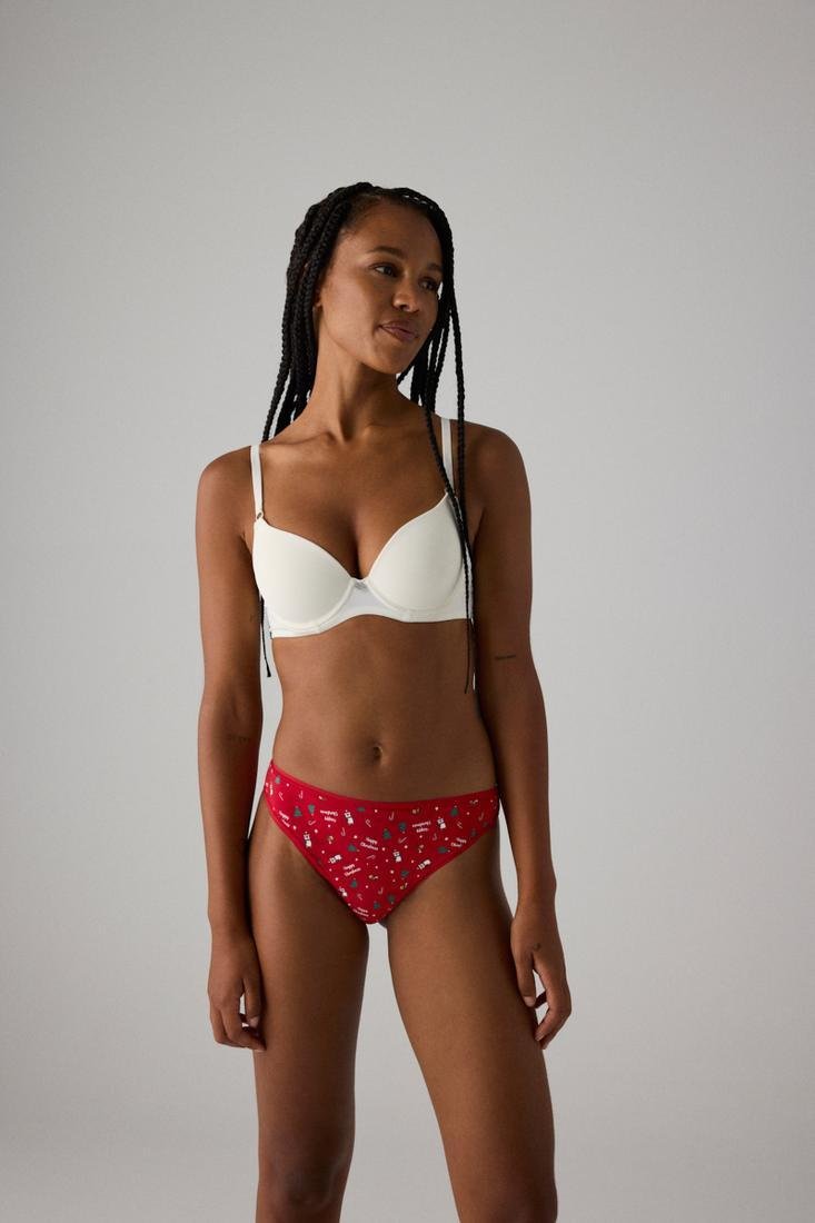 Tanga fantasia Navidad rojo YSABEL MORA