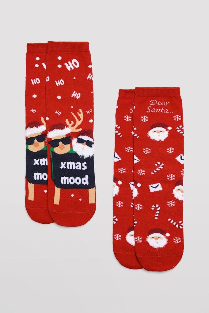 Pack 2 calcetines infantil Navidad Christmas Mood YSABEL MORA