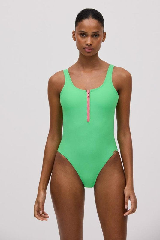 Bañador reductor copa B con cremallera frontal YSABEL MORA