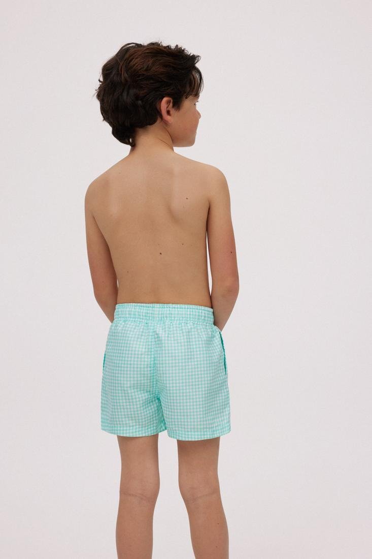 Bañador niño estampado cuadros vichy Ysabel Mora