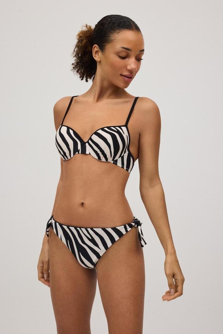Braga de bikini brasileña estampado cebra COMBINABLE YSABEL MORA