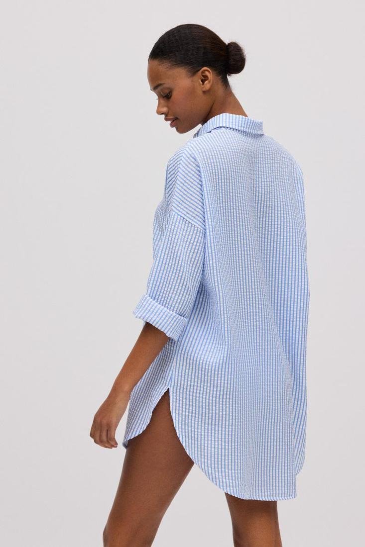 Camisa playera oversized estampado rayas YSABEL MORA