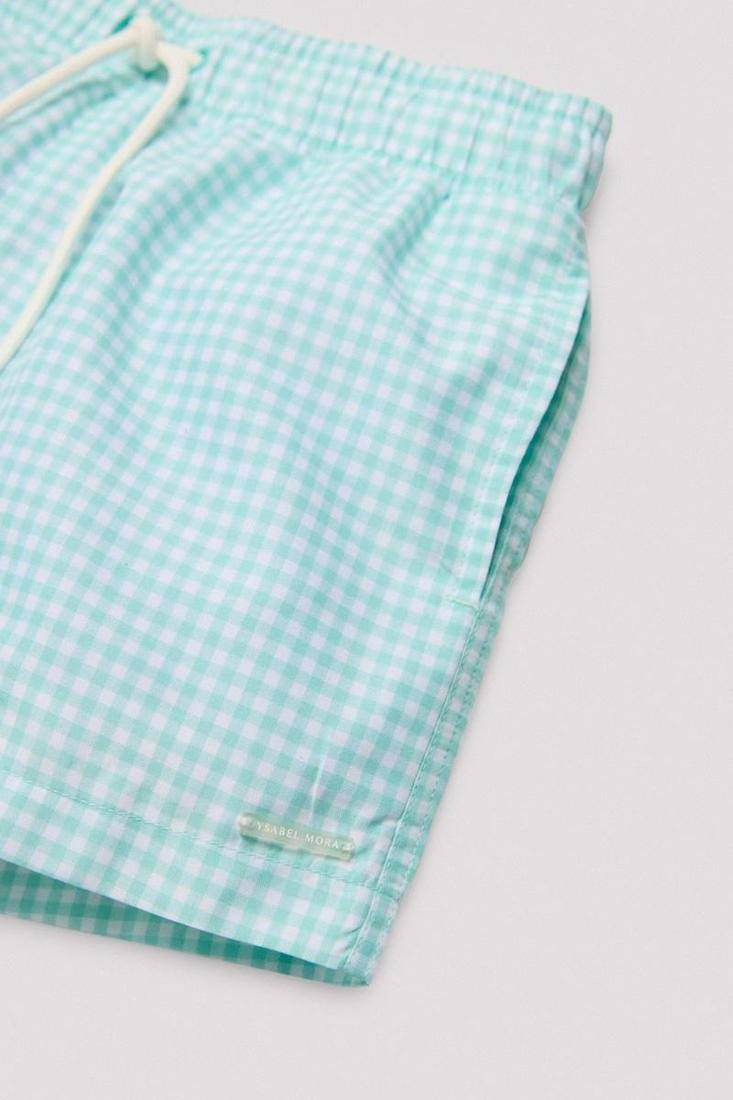 Bañador niño estampado cuadros vichy Ysabel Mora