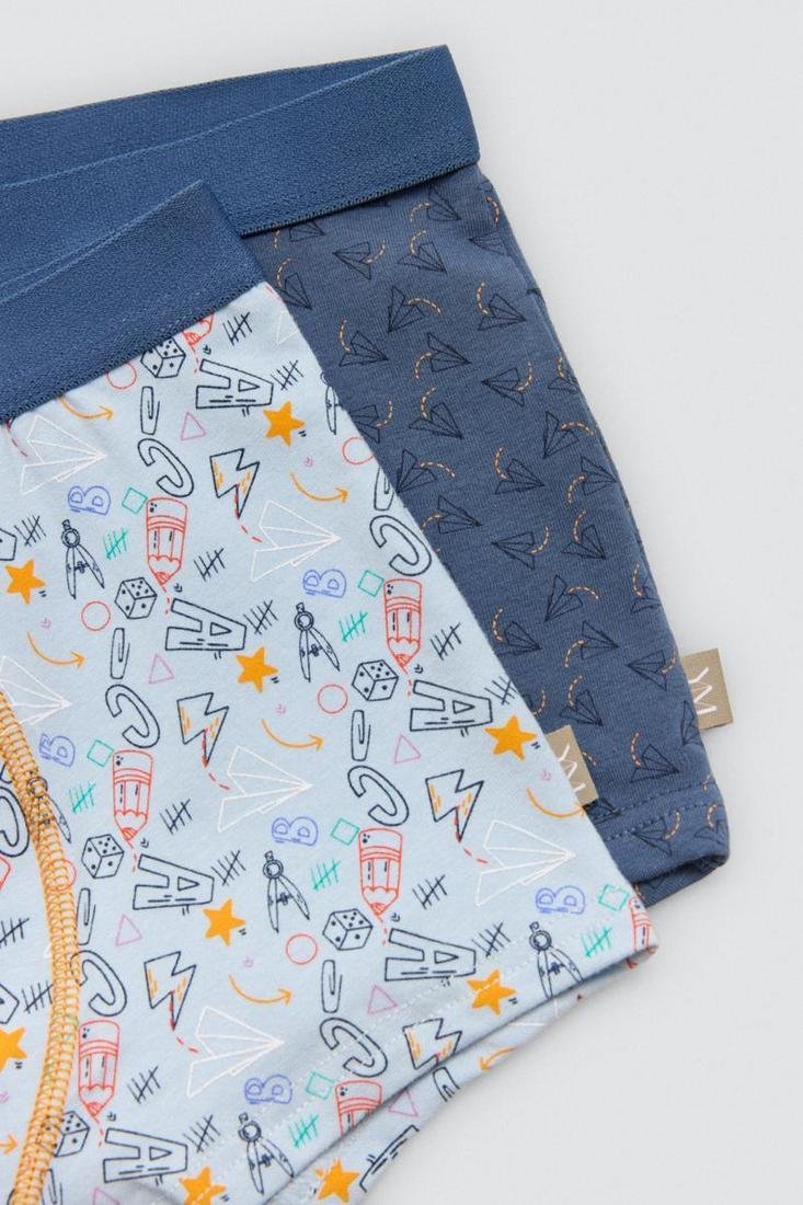 Pack 2 boxer infantiles algodón estampado Ysabel Mora
