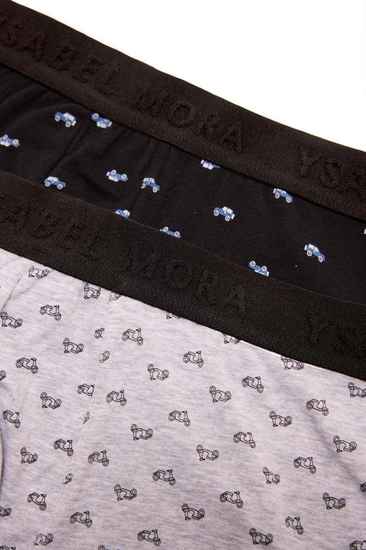 Pack 2 boxer hombre algodón estampado YSABEL MORA