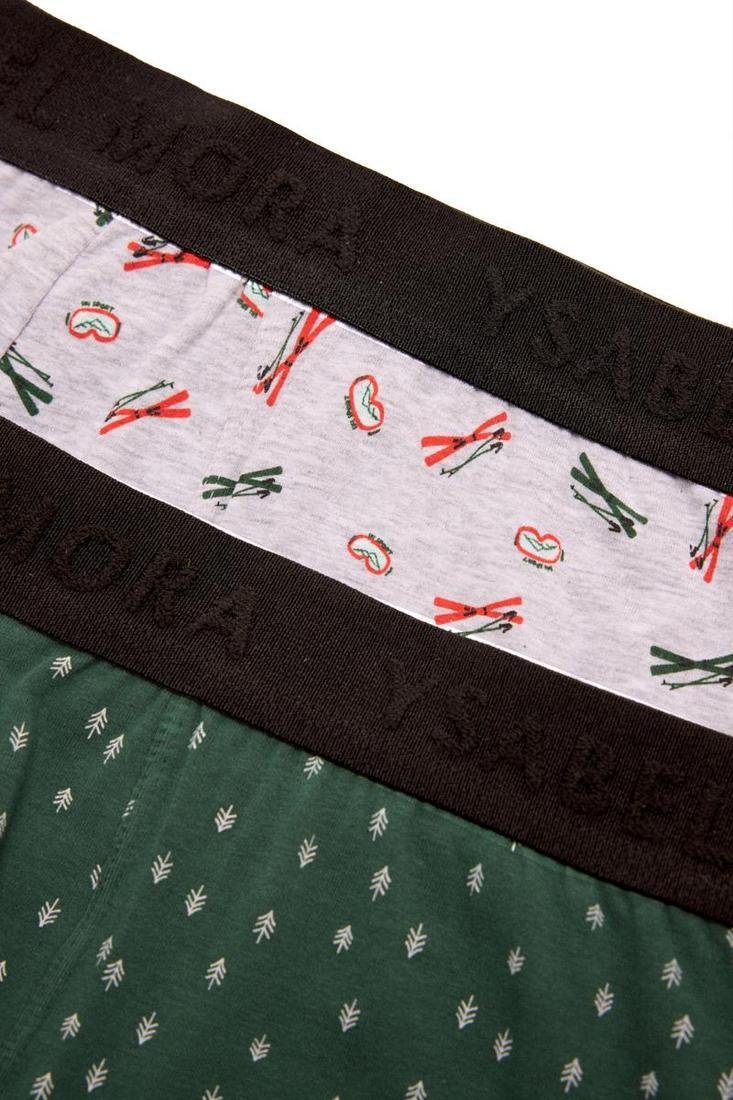 Pack 2 boxer hombre algodón estampado YSABEL MORA