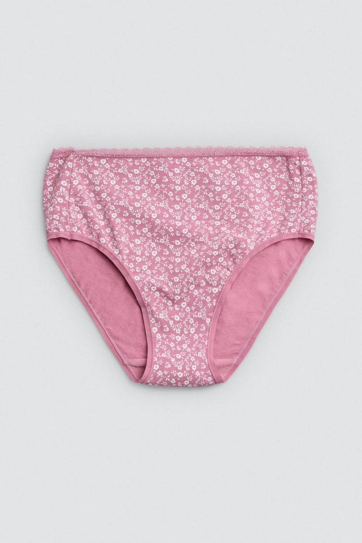 Pack 2 bragas mujer talle alto algodón estampado YSABEL MORA
