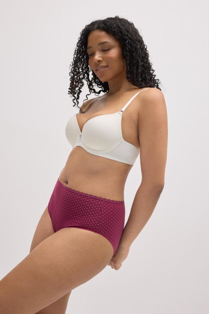 Pack 2 bragas mujer talle alto algodón estampado YSABEL MORA