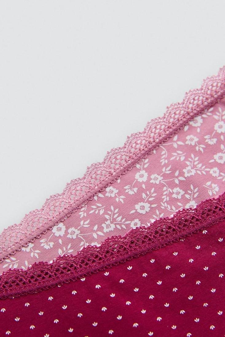 Pack 2 bragas mujer talle alto algodón estampado YSABEL MORA