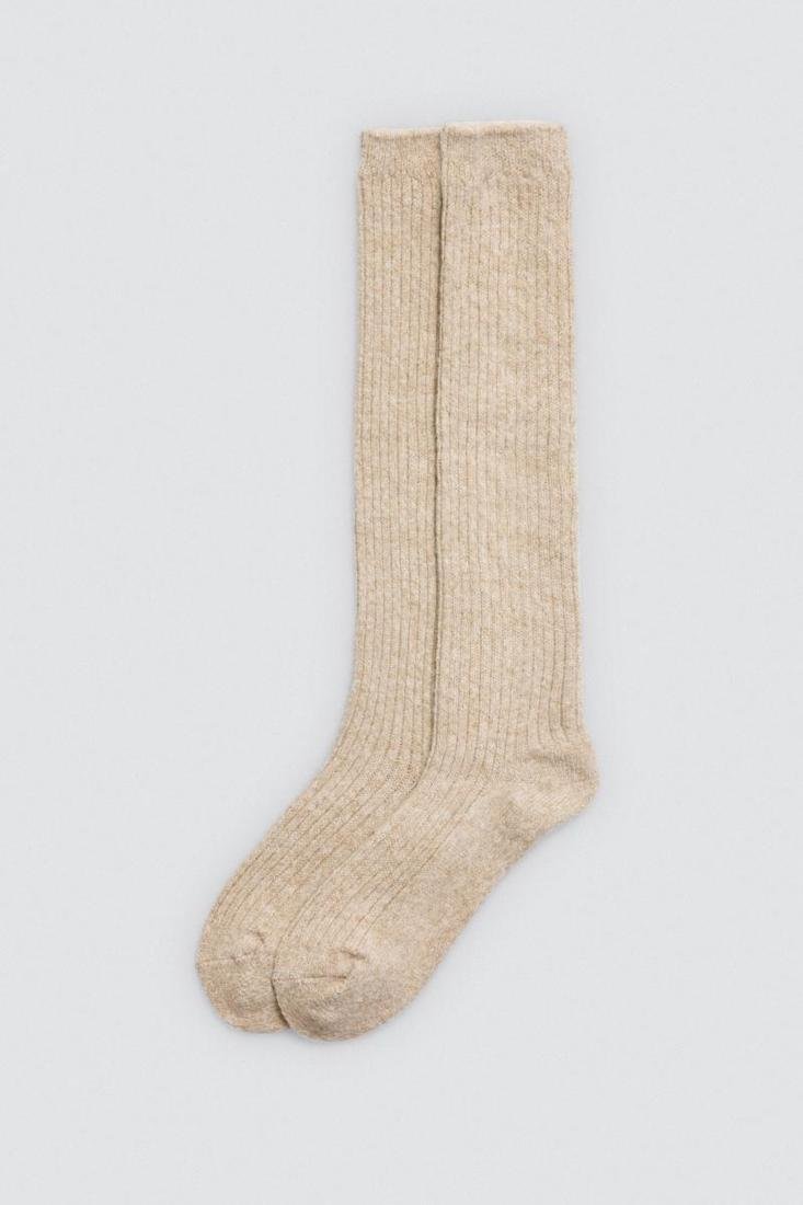 Calcetines mujer extra largos colores lisos YSABEL MORA