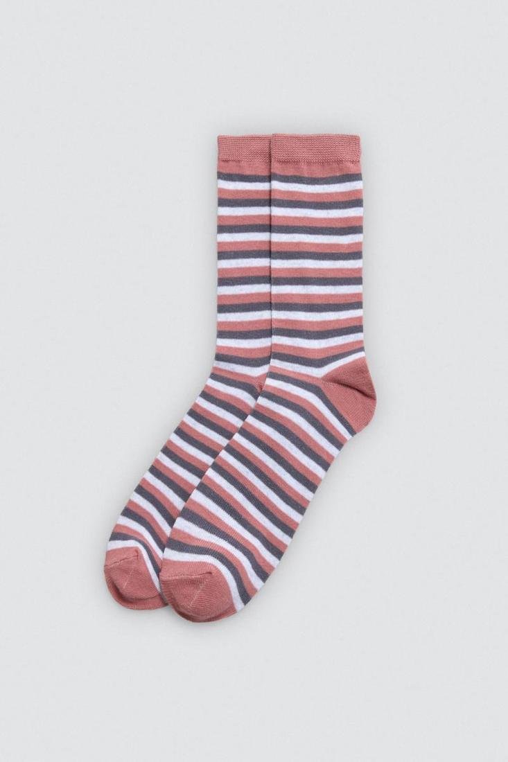 Pack 3 calcetines mujer estampados algodón puño anti presión YSABEL MORA