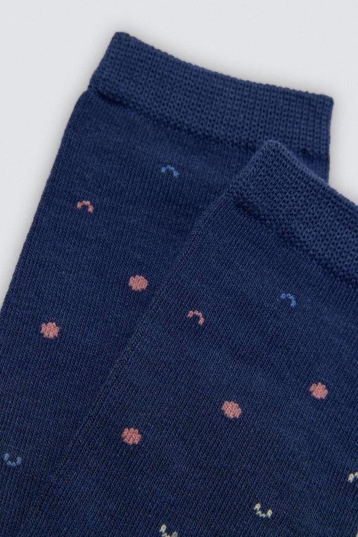 Pack 3 calcetines mujer estampados algodón puño anti presión YSABEL MORA