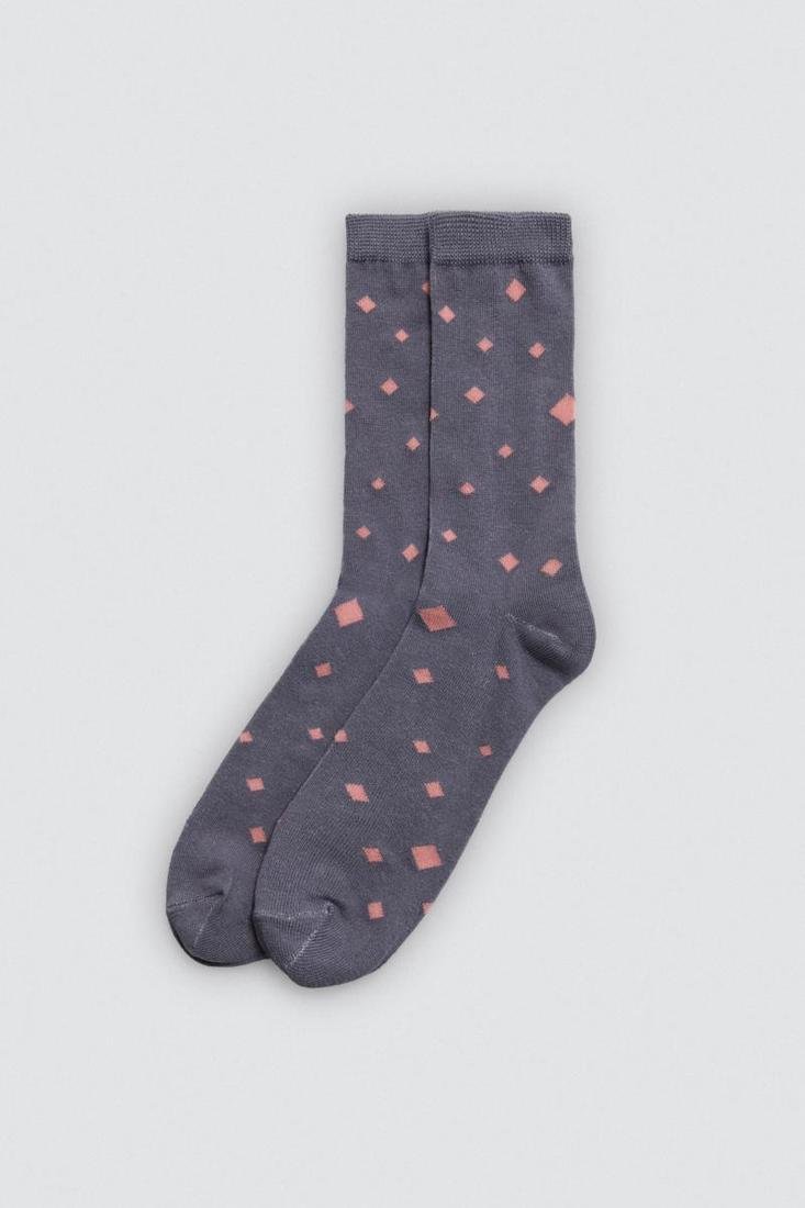 Pack 3 calcetines mujer estampados algodón puño anti presión YSABEL MORA