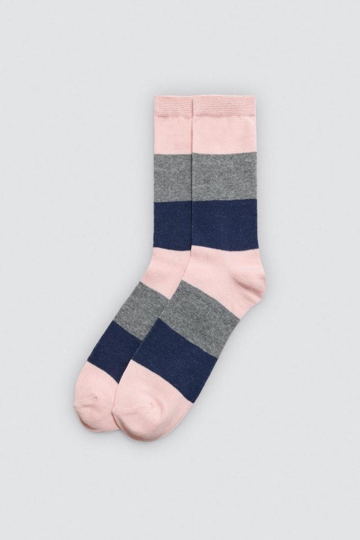 Pack 3 calcetines mujer estampados algodón puño anti presión YSABEL MORA