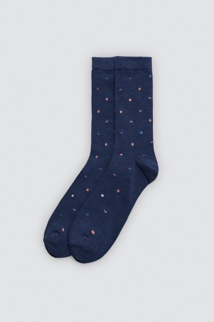 Pack 3 calcetines mujer estampados algodón puño anti presión YSABEL MORA