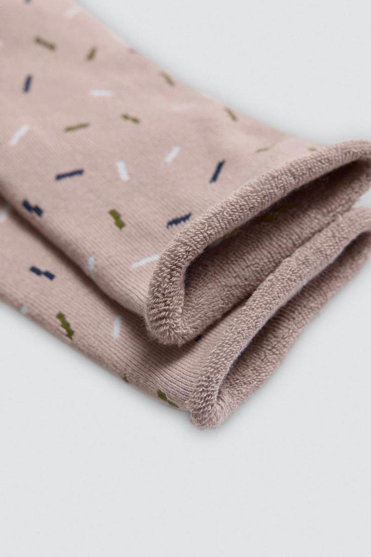 Calcetín mujer térmico SIN PUÑO estampado YSABEL MORA
