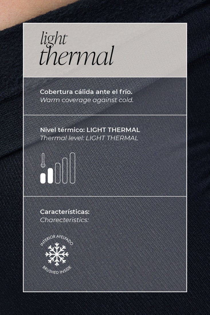 Camiseta mujer térmica ligera rica en algodón cuello redondo Ysabel Mora