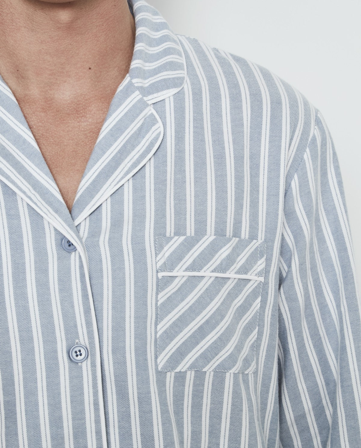 Pijama hombre abierto franela 100% algodón Selmark