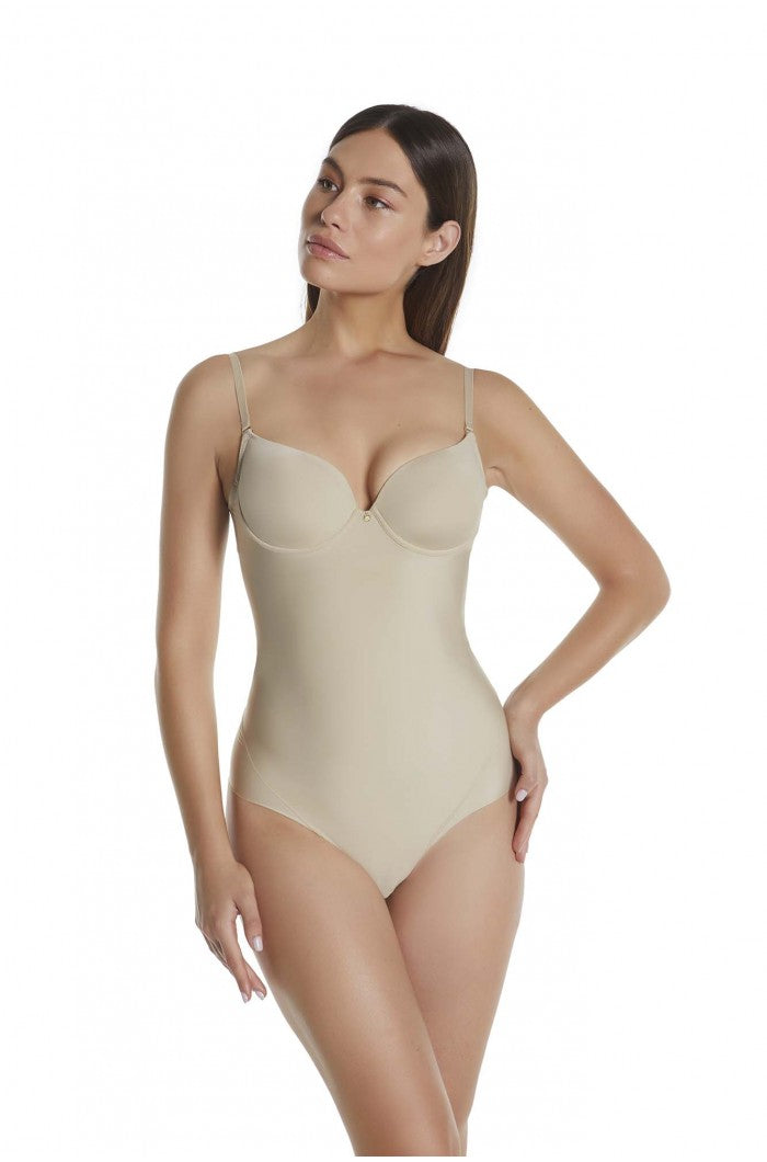 Body braga con ESPALDA LIBRE y efecto SEGUNDA PIEL Etna by SELMARK