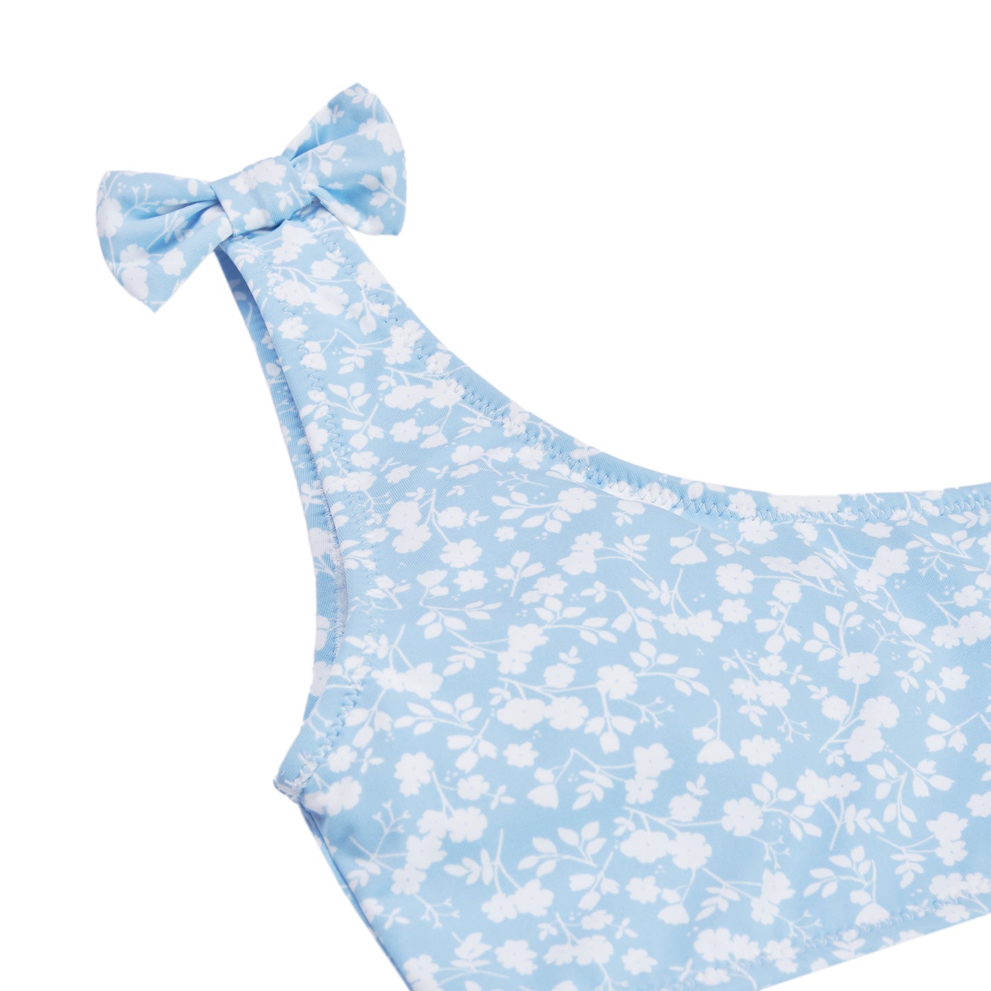 Bikini niña asimétrico estampado "Flores" WATERLEMON