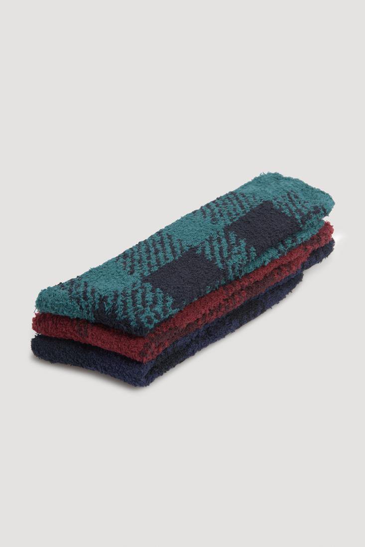 Calcetín hombre invierno FRANELA estampada con puño confort YSABEL MORA