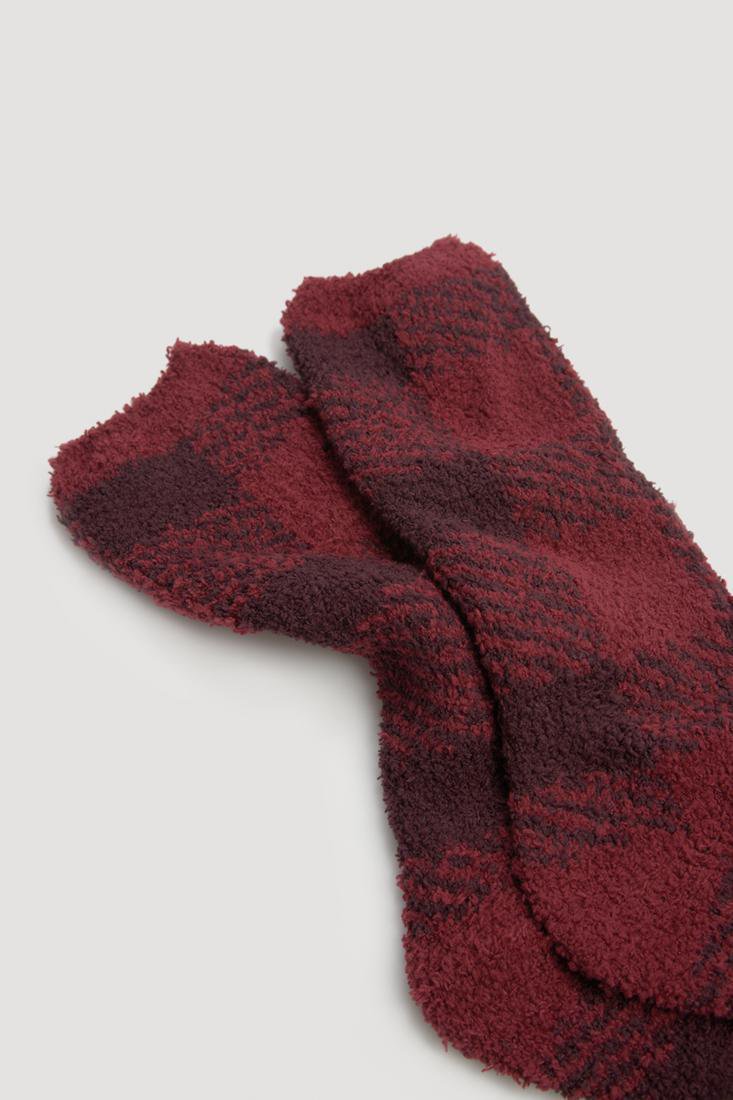Calcetín hombre invierno FRANELA estampada con puño confort YSABEL MORA